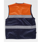 Chaleco tipo safari combinado com fitas refletoras WORKTEAM C4010