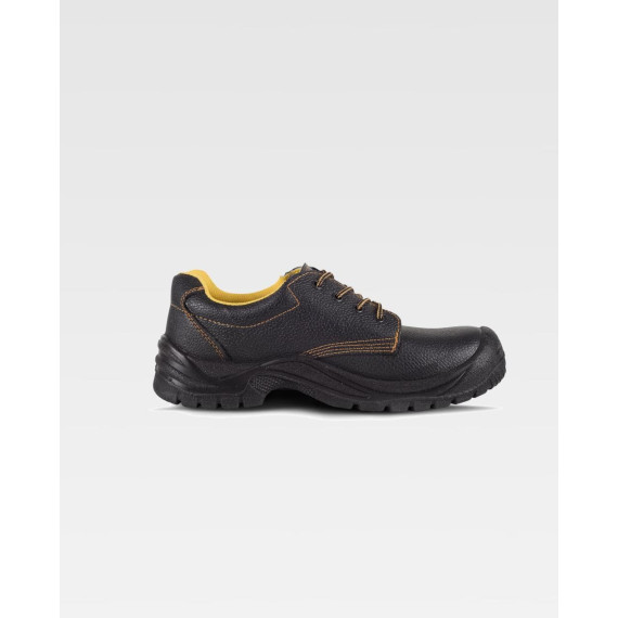 Hydrophobic leather shoe with laces S1P SRC WORKTEAM P1401