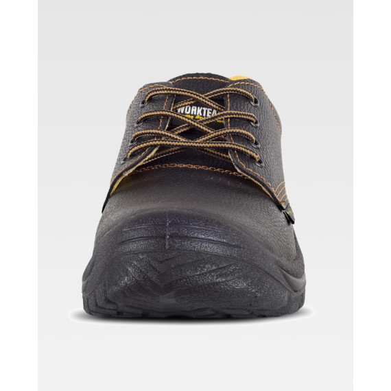 Hydrophobic leather shoe with laces S1P SRC WORKTEAM P1401