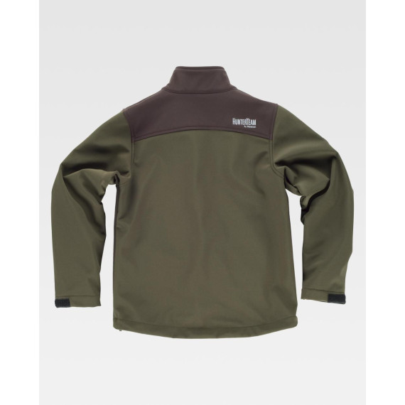 Jaqueta infantil Workshell com canesús e laterais em contraste WORKTEAM S8120