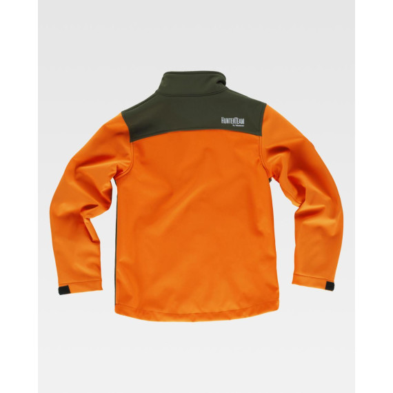 Workshell desportivo infantil com gola alta e costuras reforçadas WORKTEAM S8130
