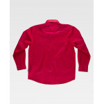 Camisa de manga longa sport industrial com colarinho abotoado WORKTEAM 100% algodão B8300
