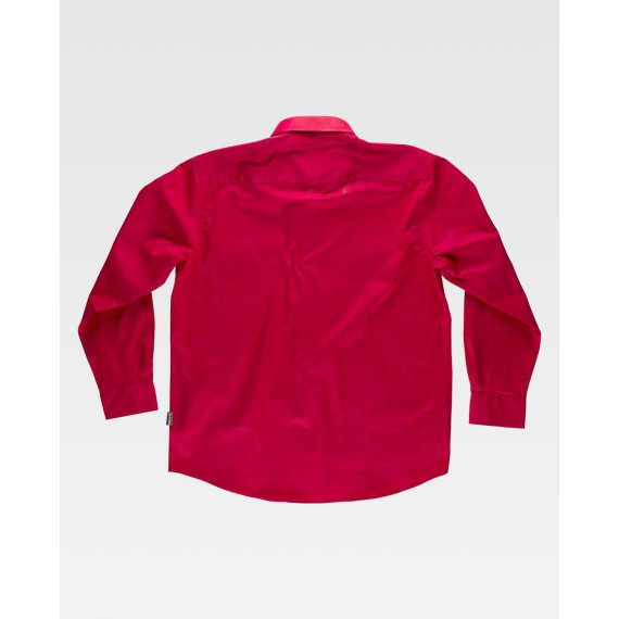 Camisa de manga longa sport industrial com colarinho abotoado WORKTEAM 100% algodão B8300