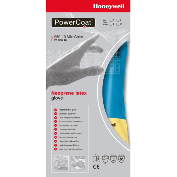 Chemische Risiken 10 Paar Handschuhe PowerCoat