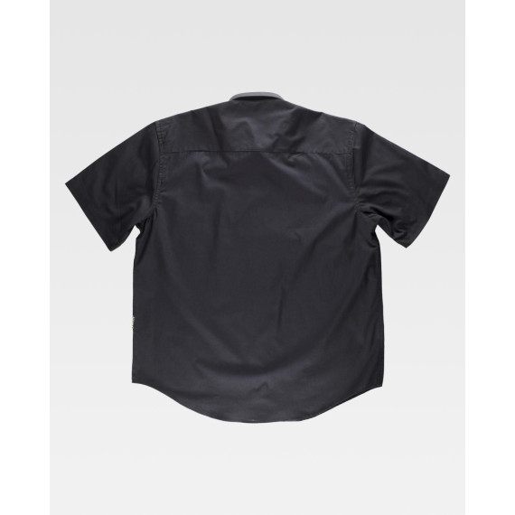 Camisa industrial de manga curta WORKTEAM B8100 com costuras reforçadas