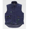 Future multi-pocket vest with fluorescent details WORKTEAM WF1680