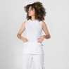 GARY'S semi-fitted sleeveless women's blouse with turn-down collar