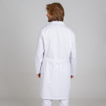 Basic unisex long-sleeve medical gown GARY'S with lapel collar