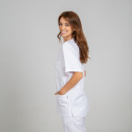 Blouse de santé classique Blancs Unisexe de Gary blouse