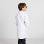 Kinderlaborjacke aus weißem Twill GARY'S Roxana