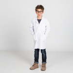 Kinderlaborjacke aus weißem Twill GARY'S Roxana