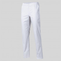 Pantalón sanitario con cremallera y bolsillos blanco  GARY'S