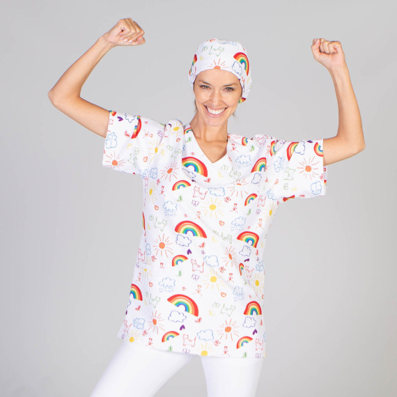 Blusa sanitaria unisex GARY'S "Tutto andrà bene" Covid-19