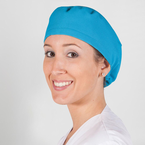 Chapeau sanitaire de couleur lisse avec élastique de Gary ajustable
