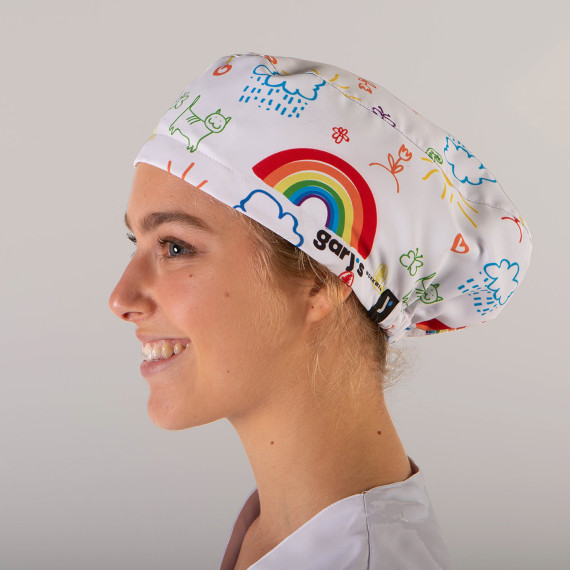 Cappello sanitario con stampa "Tutto andrà bene" GARY'S