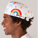 Gorro sanitário antibacteriano com tiras de ajuste GARY'S “Tudo vai ficar bem”