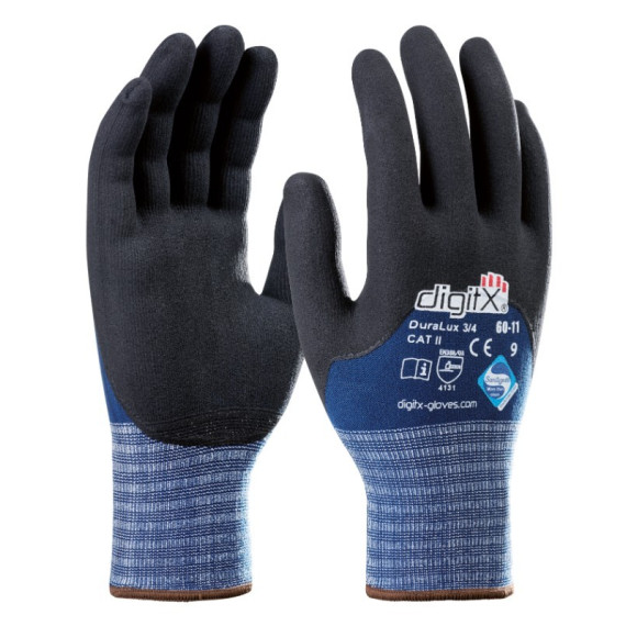12 pares de Guantes Gama Digitx Duralux 3/4