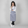 Vichy apron with bib and two pockets GARY'S