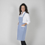 Apron Vichy with Peto and two pockets Gary's
