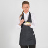 Short bistro apron with pen pocket and adjustable bib GARY'S Jean