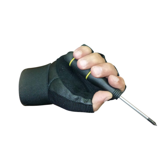 12 pares de Guantes Textiles Muñequera (Talla XL)