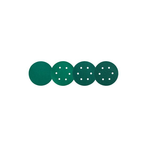 Discos 245 verde - Con 15 agujeros 150mm (50 Unds)