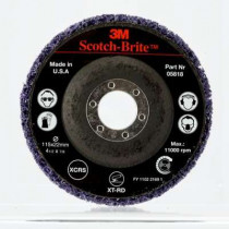 Pulisca di dischi e striscia supporto fibra blu (cg-db) Ø int. 22mm (10 UNDS)