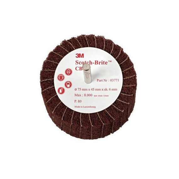 Pincele com eixo de combi (CB-Zs) 75mm x 45mm (10 Unds)