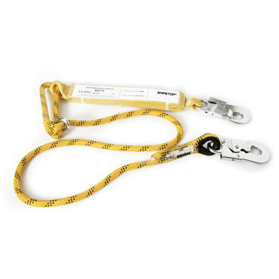 Energy absorbers absorbing and rope