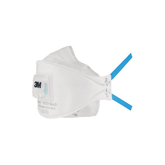 Máscara para partículas 3M Aura FFP2 com válvula 9322 + Gen3-SP (5 máscaras)