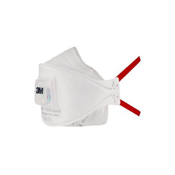 Masque de particules AURA FFP3 3M AURA avec vanne 9332 + GEN3-SP (5 masques)