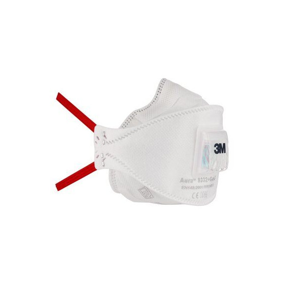Masque de particules AURA FFP3 3M AURA avec vanne 9332 + GEN3-SP (5 masques)