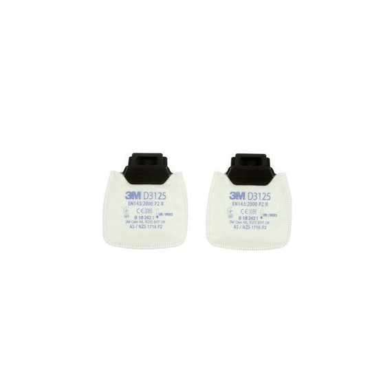 Filtro de partículas P2 R 3M Secure Click D3125 (10 pares)