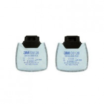 Filtro antiparticolato P2 R 3M Fisso Click con rilievo dei livelli di vapore D3128 (10 coppie)
