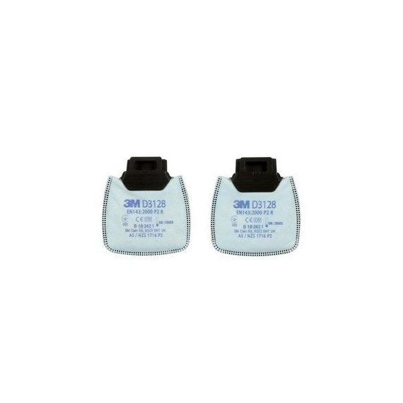 Particle filter P2 R 3M Secure Click with relief of vapor levels D3128 (10 pairs)