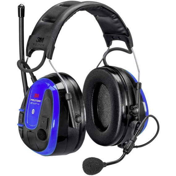 Auriculares WS ALERT XPI APP 3M PELTOR Azul, diadema, tecnología Bluetooth MultiPoint