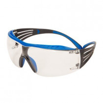 3M SecureFit 400X Gafas de seguridad, montura azul/gris, recubrimiento antiempañante Scotchgard (K&N), SF401XSGAF-BLU-EU