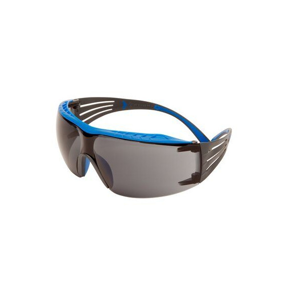 3M SecureFit 400X Gafas de seguridad, montura azul/gris, recubrimiento antiempañante Scotchgard (K&N), SF402XSGAF-BLU-EU