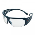 Schutzbrille, graue Montierung, Kratzer, Spiegelobjektiv in & raus 3M Securefit 600, SF610AS
