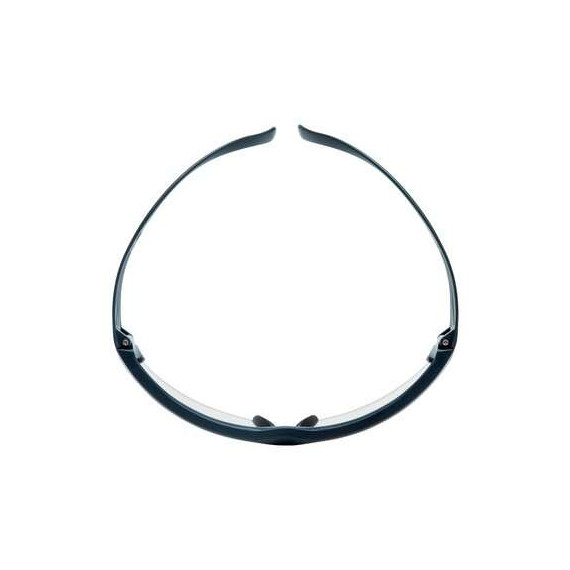 Schutzbrille, graue Montierung, Kratzer, Spiegelobjektiv in & raus 3M Securefit 600, SF610AS