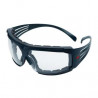 Gafas de seguridad incoloras de montura gris, espuma antiempañante y antirrayaduras Scotchgard™ (K y N) 3M