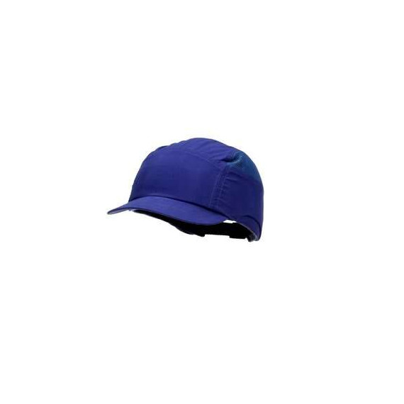 Gorra de protección 3M First Base +, Royal Blue Visera reducida (55 mm) 2014288 (20 Gorras)