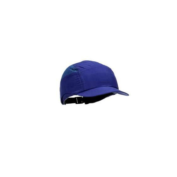 Gorra de protección 3M First Base +, Royal Blue Visera reducida (55 mm) 2014288 (20 Gorras)