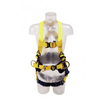 Harnais jaune avec ceinture et bague centrale en D Delta 1112922 Delta 1112922