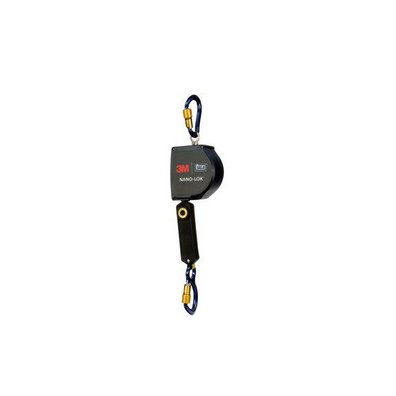 Línea de vida autorretráctil de longitud extendida 6m, tela, conectores de aluminio, 3M Nano-Lok DBI-SALA 3103877