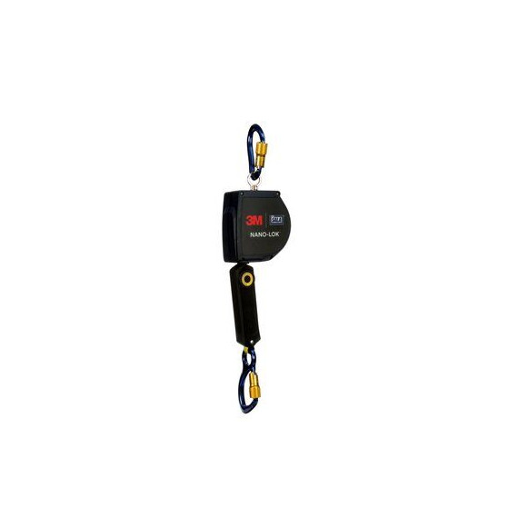 Linha de estilo de vida auto-retrátil do comprimento prolongado 6m, tecido, conectores de alumínio, 3m nano-lok dbi-room 3103877
