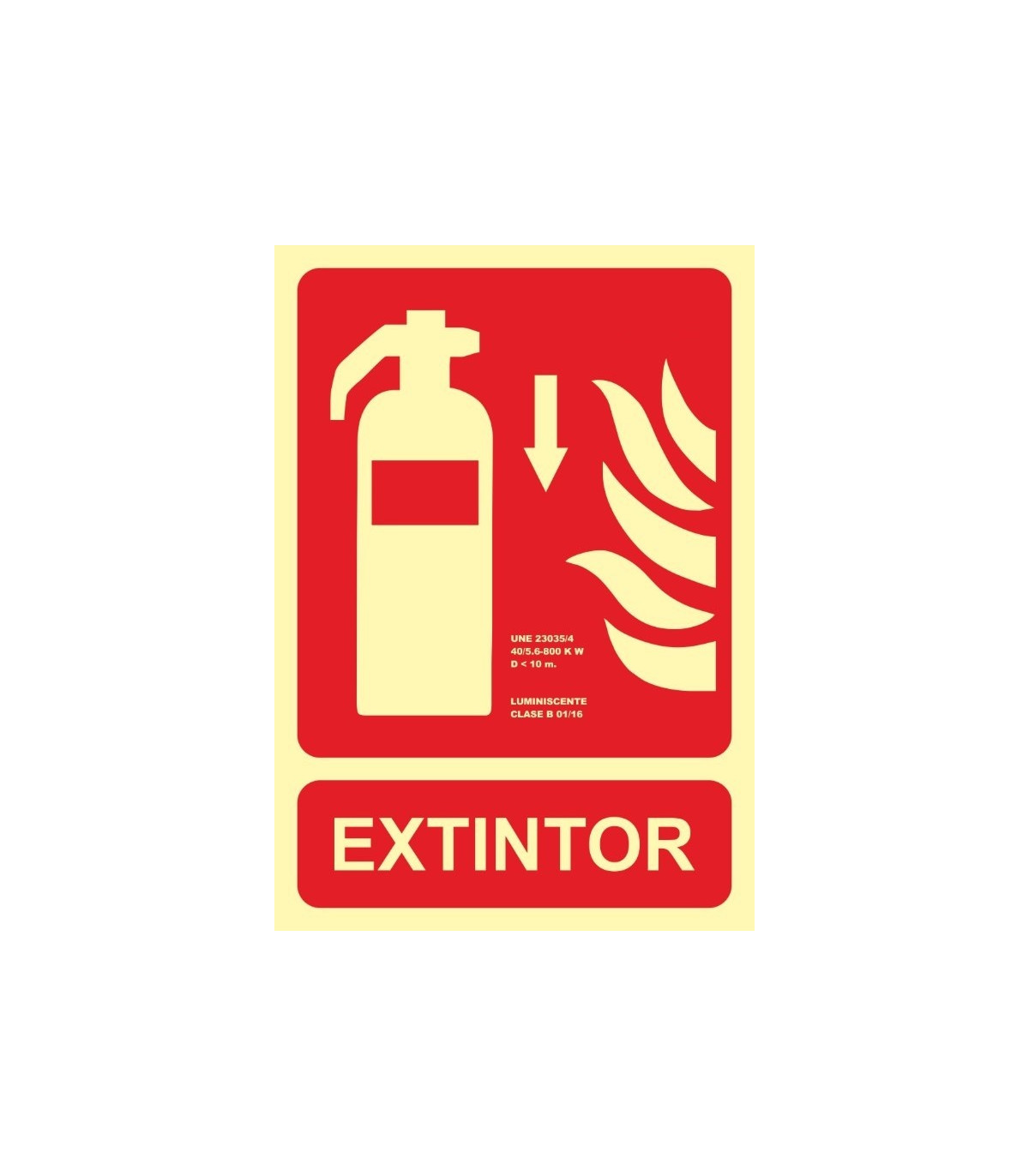Sinal de extintor