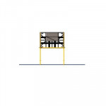 System of fixed height counterweight rail anchoring system, 2 users 3M DBI-room Flexiguard 8560024