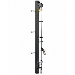 Unterstützung des vertikalen Sicherheitssystems für Mono-Post, 4 Benutzer, 3M-DBI-Raum-Lad-Saf Galvanized Steel 6116634