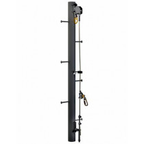 Soporte de sistema de seguridad vertical de cable para poste mono, 4 usuarios, acero inoxidable 3M DBI-SALA Lad-Saf 6116638